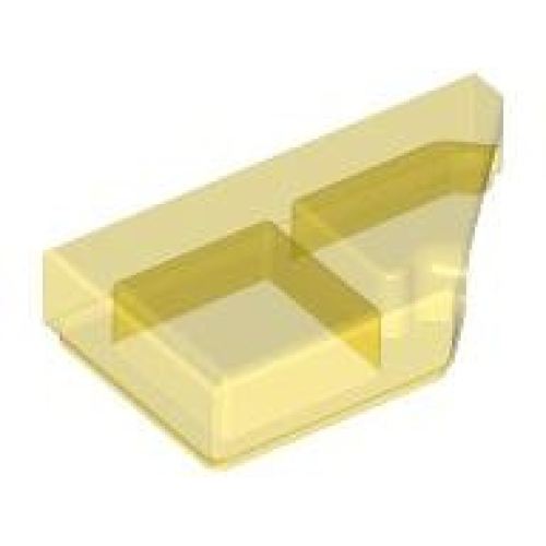 Деталь LEGO 5092 Tile, Modified 1 x 2 Wedge Right - Trans-Yellow