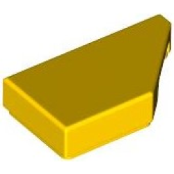 Tile, Modified 1 x 2 Wedge Right - Yellow