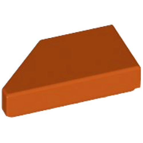 Деталь LEGO 5092 Tile, Modified 1 x 2 Wedge Right - Dark Orange