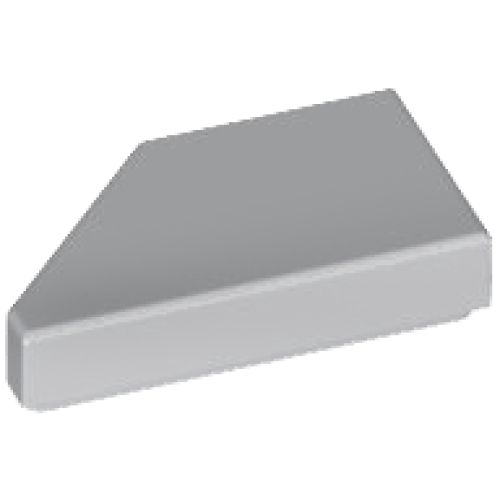Деталь LEGO 5092 Tile, Modified 1 x 2 Wedge Right - Light Bluish Gray