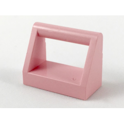 Tile, Modified 1 x 2 with Bar Handle - Pink