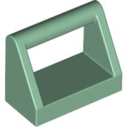 Tile, Modified 1 x 2 with Bar Handle - Sand Green