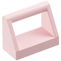 Tile, Modified 1 x 2 with Bar Handle - Rose Pink
