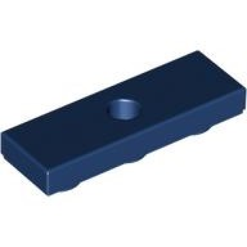 Деталь LEGO 35459 Tile, Modified 1 x 3 Inverted with Hole - Dark Blue