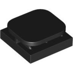 Tile, Modified 2 x 2 x 2/3 with Paper / Photo Holder - Black Tile, Modified 2 x 2 x 2/3 with Paper / Photo Holder - Black