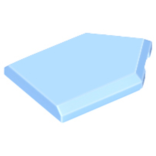 Деталь LEGO 22385 Tile, Modified 2 x 3 Pentagonal - Bright Light Blue