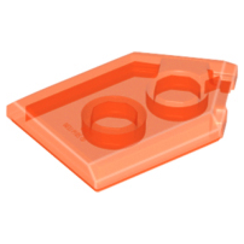 Деталь LEGO 22385 Tile, Modified 2 x 3 Pentagonal - Trans-Neon Orange