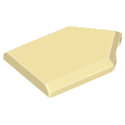 Tile, Modified 2 x 3 Pentagonal - Tan Tile, Modified 2 x 3 Pentagonal - Tan