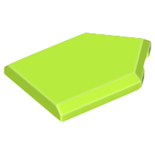 Деталь LEGO 22385 Tile, Modified 2 x 3 Pentagonal - Lime