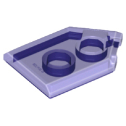 Tile, Modified 2 x 3 Pentagonal - Trans-Purple Tile, Modified 2 x 3 Pentagonal - Trans-Purple