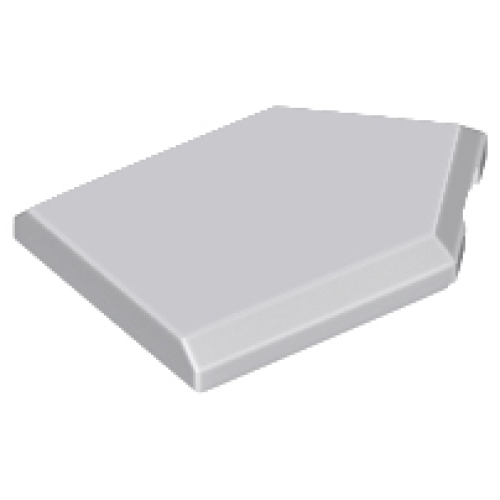 Деталь LEGO 22385 Tile, Modified 2 x 3 Pentagonal - Light Bluish Gray