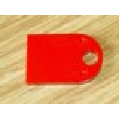 Деталь LEGO 48995 Tile, Modified 3 x 2 with Hole - Red