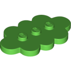 Tile, Modified 3 x 5 Cloud - Bright Green Tile, Modified 3 x 5 Cloud - Bright Green