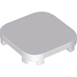 Tile, Modified 4 x 4 with Rounded Corners and 4 Feet - Light Bluish Gray Tile, Modified 4 x 4 with Rounded Corners and 4 Feet - Light Bluish Gray