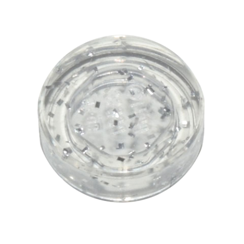 Деталь LEGO 98138 Tile, Round 1 x 1 - Glitter Trans-Clear