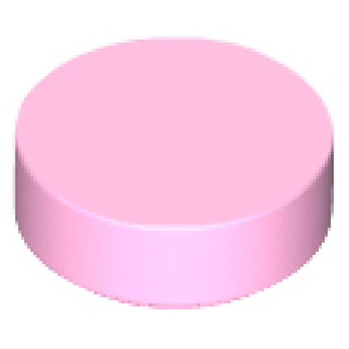 Деталь LEGO 98138 Tile, Round 1 x 1 - Bright Pink