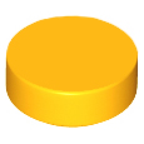 Деталь LEGO 98138 Tile, Round 1 x 1 - Bright Light Orange