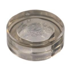 Tile, Round 1 x 1 - Trans-Brown