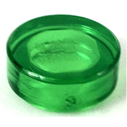 Tile, Round 1 x 1 - Trans-Green