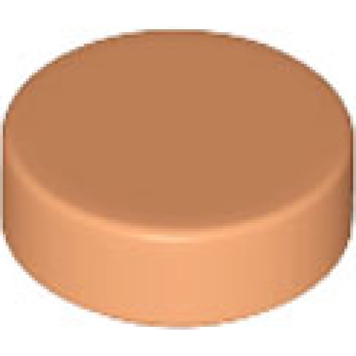 Деталь LEGO 98138 Tile, Round 1 x 1 - Nougat