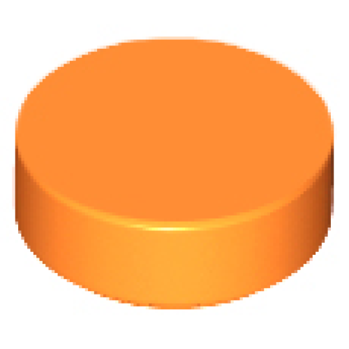 Деталь LEGO 98138 Tile, Round 1 x 1 - Orange