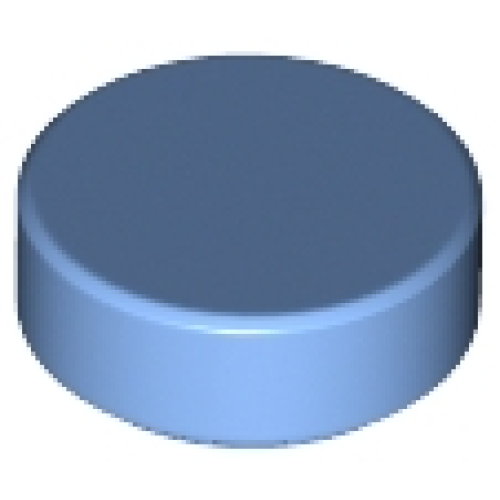 Деталь LEGO 98138 Tile, Round 1 x 1 - Medium Blue