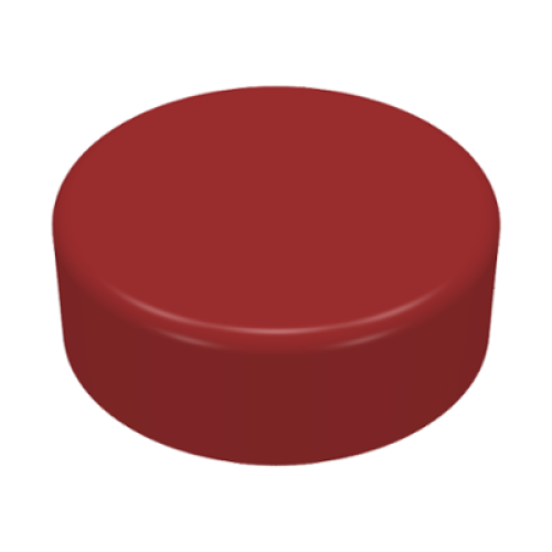 Деталь LEGO 98138 Tile, Round 1 x 1 - Dark Red