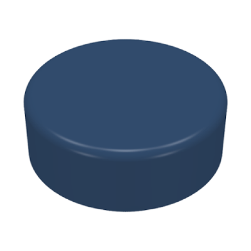 Деталь LEGO 98138 Tile, Round 1 x 1 - Dark Blue