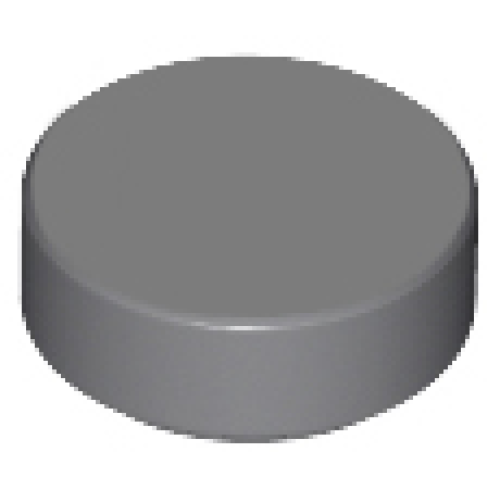 Деталь LEGO 98138 Tile, Round 1 x 1 - Dark Bluish Gray