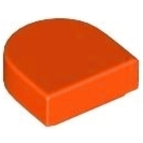 Деталь LEGO 24246 Tile, Round 1 x 1 Half Circle Extended - Reddish Orange