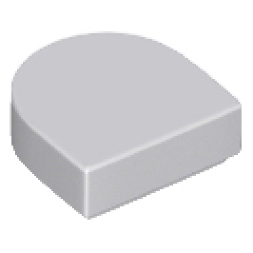Деталь LEGO 24246 Tile, Round 1 x 1 Half Circle Extended - Light Bluish Gray