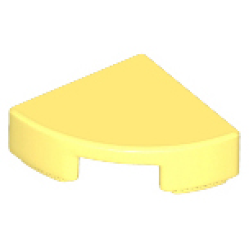 Tile, Round 1 x 1 Quarter - Bright Light Yellow