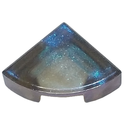 Деталь LEGO 25269 Tile, Round 1 x 1 Quarter - Satin Trans-Brown