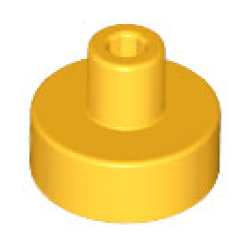 Деталь LEGO 20482 Tile, Round 1 x 1 with Bar and Pin Holder - Bright Light Orange