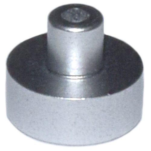 Деталь LEGO 20482 Tile, Round 1 x 1 with Bar and Pin Holder - Metallic Silver