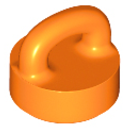 Деталь LEGO 77813 Tile, Round 1 x 1 with Loop - Orange