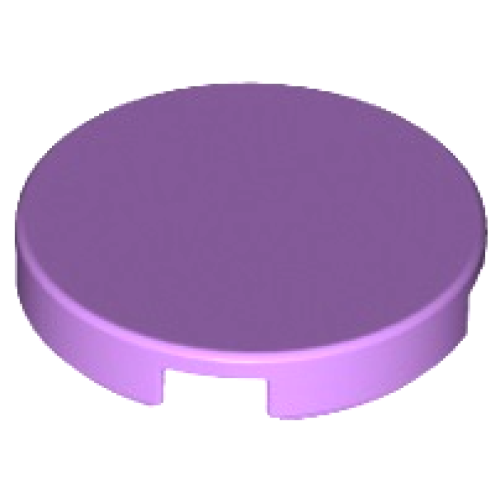 Деталь LEGO 14769 Tile, Round 2 x 2 with Bottom Stud Holder - Medium Lavender