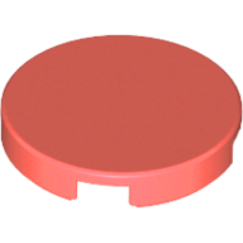 Деталь LEGO 14769 Tile, Round 2 x 2 with Bottom Stud Holder - Coral