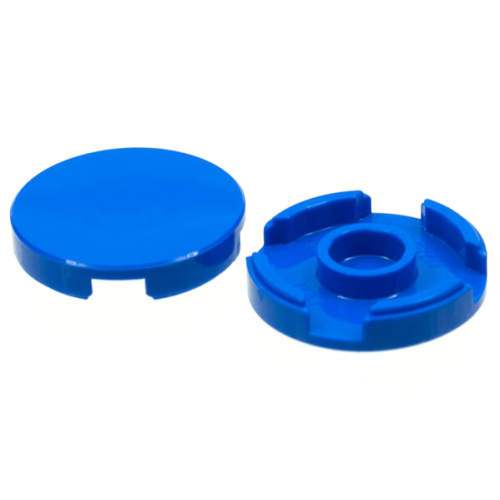 Деталь LEGO 14769 Tile, Round 2 x 2 with Bottom Stud Holder - Blue