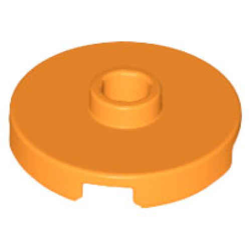 Деталь LEGO 18674 Tile, Round 2 x 2 with Open Stud - Orange