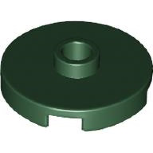 Деталь LEGO 18674 Tile, Round 2 x 2 with Open Stud - Dark Green