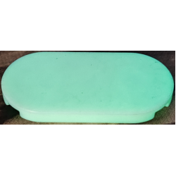 Tile, Round 2 x 4 Oval - Glow In Dark White