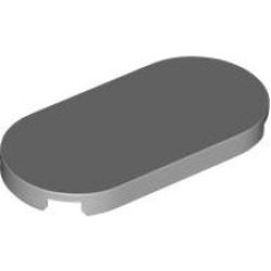 Tile, Round 2 x 4 Oval - Light Bluish Gray