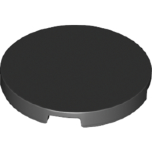 Деталь LEGO 67095 Tile, Round 3 x 3 - Black