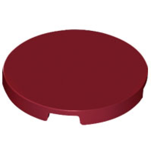 Деталь LEGO 67095 Tile, Round 3 x 3 - Dark Red