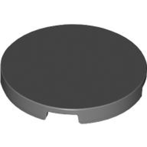 Деталь LEGO 67095 Tile, Round 3 x 3 - Dark Bluish Gray