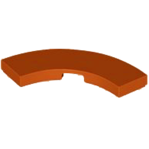 Деталь LEGO 79393 Tile, Round Corner 3 x 3 Macaroni - Dark Orange