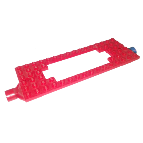 Деталь LEGO 4178a Train Base 6 x 16 Cutout and Holes with Magnets - Red