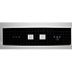 Train Base 6 x 24 with 2 Square Cutouts and 3 Round Holes Each End, Reinforced on Bottom - Black