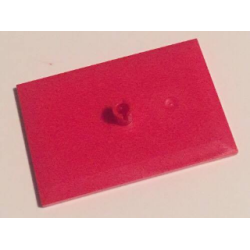 Train Bogie Plate (Tile, Modified 6 x 4 with 5mm Pin) - Red